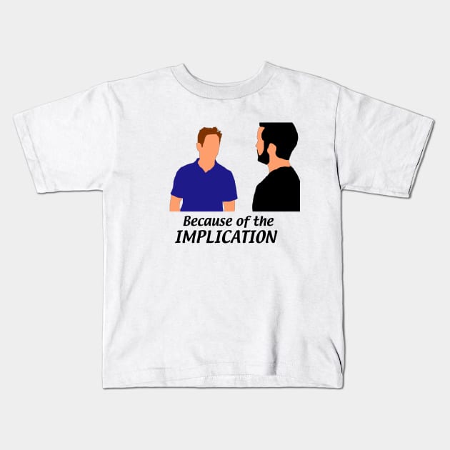 The Implication Silhouette Kids T-Shirt by c_gorrod